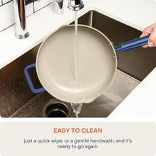 Load image into Gallery viewer, Nutricook One Pan Cast Aluminum + Self-Basting Lid + Steamer Basket + Silicone Spatula - Non-Stick Ceramic Coating, 26cm
