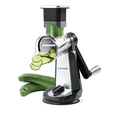 Load image into Gallery viewer, Nutricook 3-In-1 Grater - Essentials, Slice, Coarse Grate &amp; Fine Grate - Black
