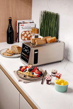 Load image into Gallery viewer, Lifestyle image of Nutricook 4-Slice Smart Toaster With Touch Screen, Stainless Steel - 1450W.
