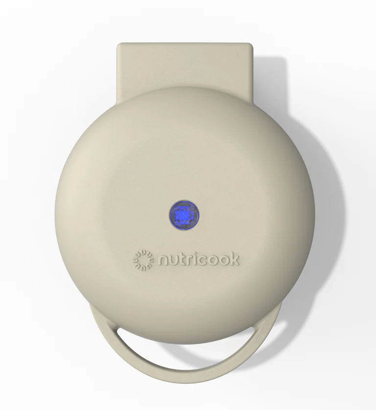 Nutricook Mini Waffle Maker- 350-400W, Beige