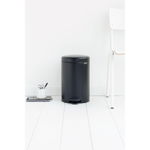 Load image into Gallery viewer, Brabantia New Icon Pedal Bin, 12 Liters - Matt Black
