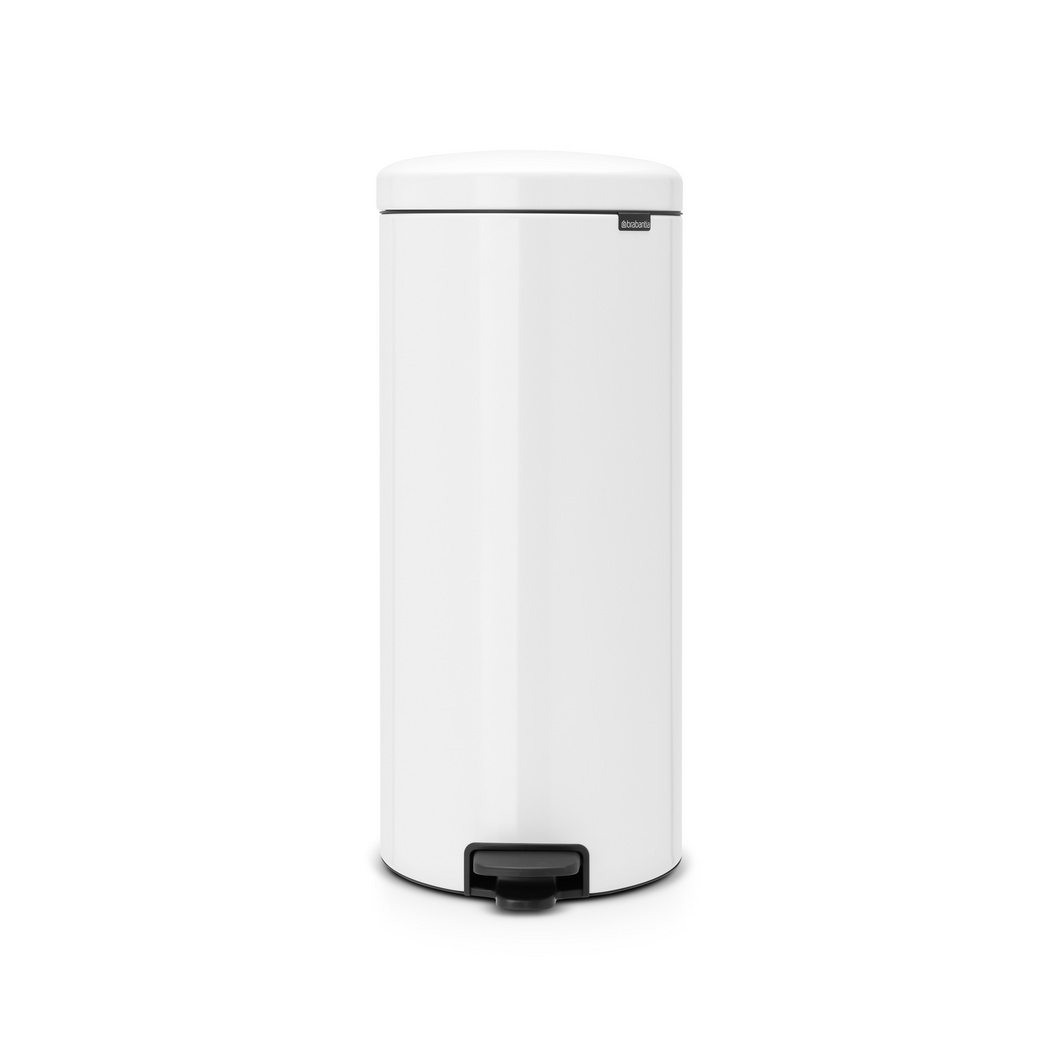 Brabantia New Icon Pedal Bin, 30 Liters - White