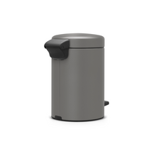 Load image into Gallery viewer, Brabantia New Icon Pedal Bin, 3 Liters - Mineral Concrete Grey
