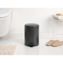 Load image into Gallery viewer, Brabantia New Icon Pedal Bin, 5 Liters - Confident Grey
