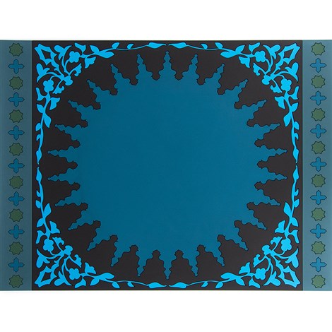 Images D'orient Pack of 2 Placemats, 42 x 33cm - Mosaic Blue.