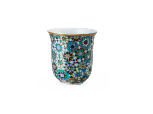 Images D'orient Set of 6 Coffee Cups, 90ml - Mouchrabieh Blue.