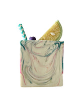 Load image into Gallery viewer, Sopo Handmade Lemonade Soap, Cold Process for Face &amp; Body - 1 piece
