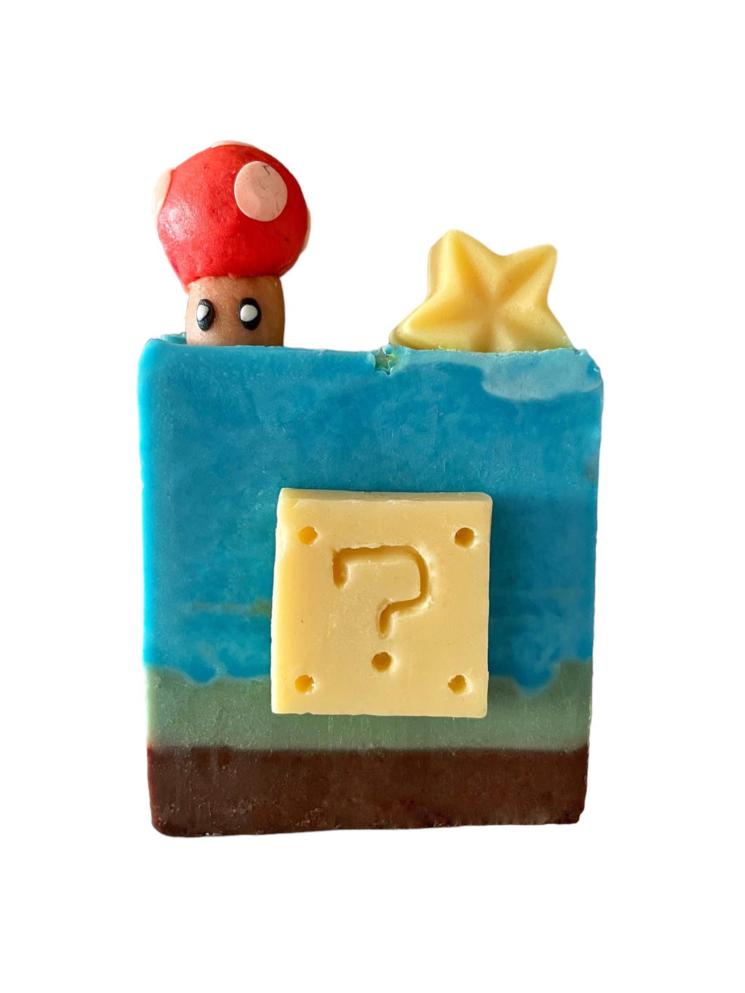 Sopo Handmade Super Mario Soap, Cold Process for Face & Body - 1 piece