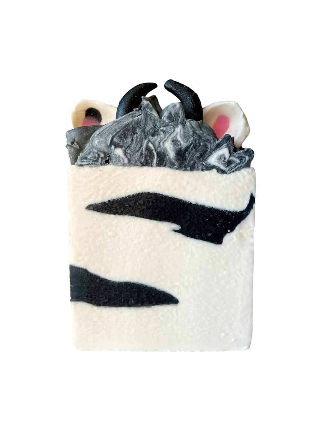 Sopo Handmade Zebra Soap, Cold Process for Face & Body - 1 piece
