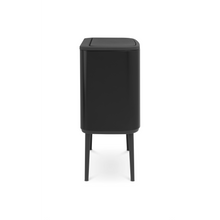 Load image into Gallery viewer, Brabantia Bo Touch Bin, 36 Liters - Matt Black, side view.
