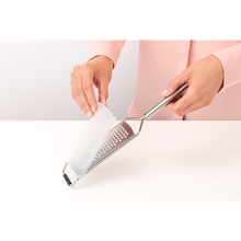 Load image into Gallery viewer, Brabantia Profile Coarse Grater - Matt Steel, side view.
