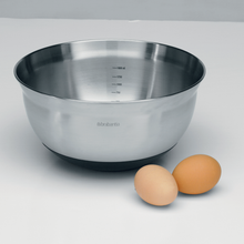 Load image into Gallery viewer, Brabantia Profile Mixing Bowl with Non-Slip Base - 1.6 Liters, Matt Steel
