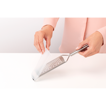 Load image into Gallery viewer, Brabantia Profile Slice Grater - Matt Steel, side view.
