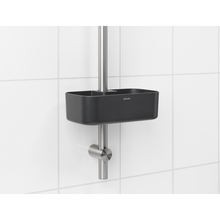 Load image into Gallery viewer, Brabantia ReNew Shower Caddy - Dark Grey, installed.
