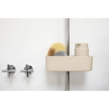 Load image into Gallery viewer, Lifestyle image of Brabantia ReNew Shower Caddy - Soft Beige.
