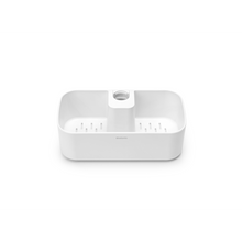 Load image into Gallery viewer, Brabantia ReNew Shower Caddy - White, front view.
