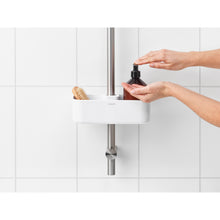 Load image into Gallery viewer, Lifestyle image of Brabantia ReNew Shower Caddy - White.
