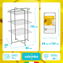 Load image into Gallery viewer, Colombo Alpina Steel Standing Clothes Drying Rack - 30 Meters
