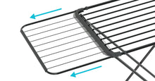 Load image into Gallery viewer, Colombo Black Extendible Painted Steel Clothes Drying Rack - 20 Meters

