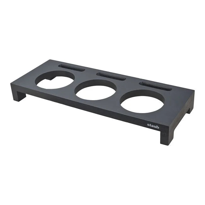 Staub Fiber Wood Stand for Mini Cocottes, Black Matt
