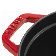 Load image into Gallery viewer, Staub Oval Cast Iron Cocotte, Cherry Red - 33cm, 6.6 Liters
