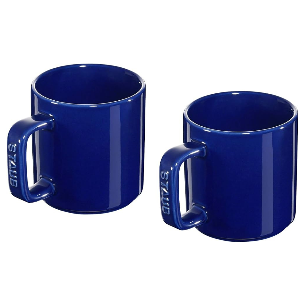 Staub Ceramics Set of 2 Mugs, Blue - 10cm, 200ml