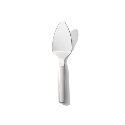 OXO Good Grips Cake Slicer & Server - Stainless Steel, top view.