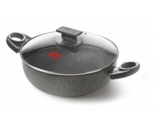 Load image into Gallery viewer, Accademia Mugnano Granite Rotisserie with Glass Lid - 32cm
