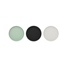 Load image into Gallery viewer, Brabantia Stackable Glass Jars Set of 3 - 0.3, 0.6 &amp; 1.1L, Different Color Lids
