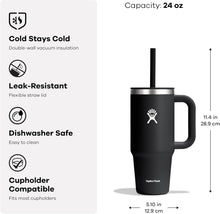 Load image into Gallery viewer, Hydroflask Travel Tumbler - 710ml (24oz), Aloe
