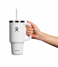 Load image into Gallery viewer, Hydroflask Travel Tumbler - 950ml (32oz), White

