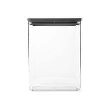 Load image into Gallery viewer, Brabantia Tasty+ Stackable Canister, 5.4 litres - Dark Grey
