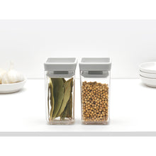 Load image into Gallery viewer, Brabantia Tasty+ Stackable Canisters, Set of 2, 150ml- Light Grey
