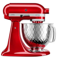 Load image into Gallery viewer, KitchenAid Artisan Stand Mixer with Hammered Bowl, 4.8L - Candy Apple
