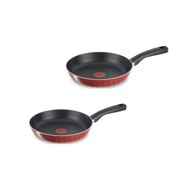 Tefal Tempo Flame Frying Pans, Set of 2, 24cm & 28cm