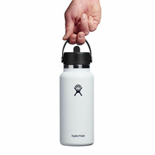 Load image into Gallery viewer, Hydroflask Wide Mouth with Flex Straw Cap- 946ml (32oz), White

