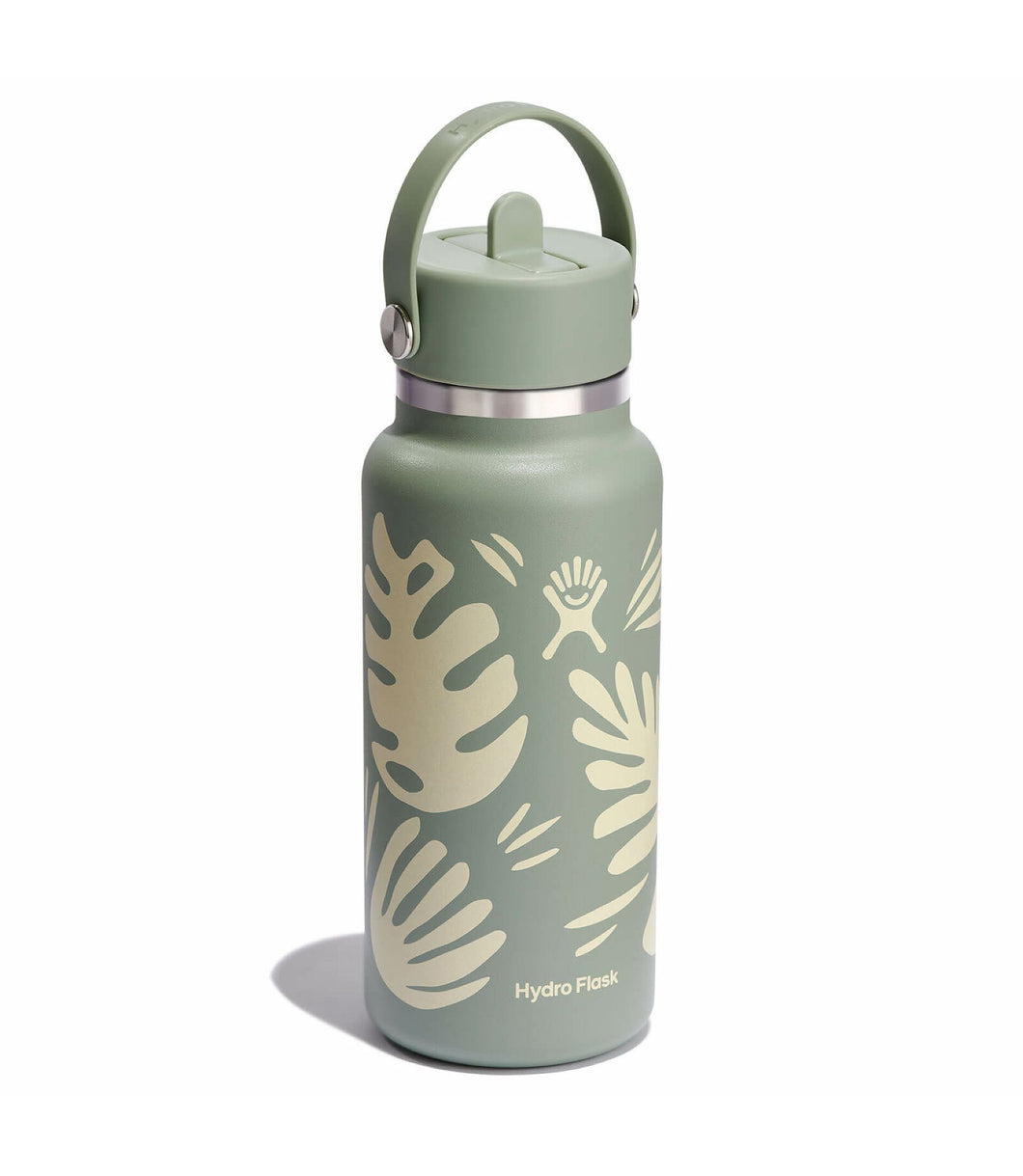 Hydroflask Wide Mouth with Flex Straw Cap - 950ml (32oz), Bliss Agave