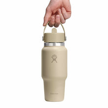 Load image into Gallery viewer, Hydroflask Travel Bottle with Flex Straw Cap - 710ml (24oz), Oat
