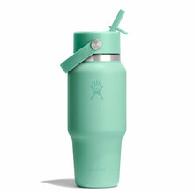 Load image into Gallery viewer, Hydroflask Travel Bottle with Flex Straw Cap - 710ml (24oz), Mermaid Green
