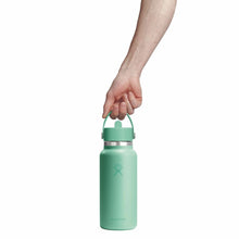 Load image into Gallery viewer, Hydroflask Travel Bottle with Flex Straw Cap - 946ml (32oz), Mermaid Green
