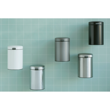 Load image into Gallery viewer, Brabantia New Icon Wall Mounted Bin - 3 Liters, Brilliant Steel
