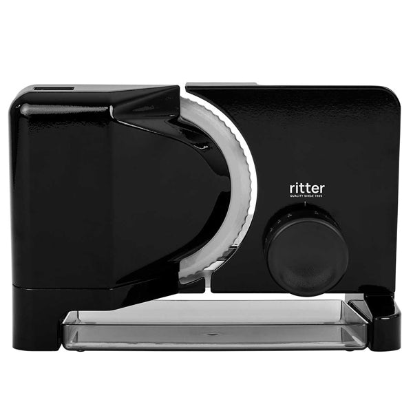 Ritter Arcus Home Food Slicer with Solid Metal Construction, Inclined - Black