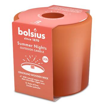 Bolsius Summer Nights Outdoor Candles - 80/90mm, Terra