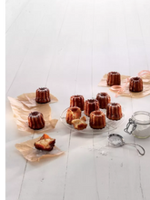 Load image into Gallery viewer, Lekue Silicone Canneles Cake Pan with 8 Holes - Dark Grey
