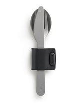 Load image into Gallery viewer, Lekue To Go Cutlery Set of 3 - Matt Steel
