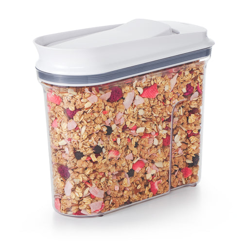 OXO Good Grips Pop Small Cereal Dispenser - 2.3 Liters, angled view.