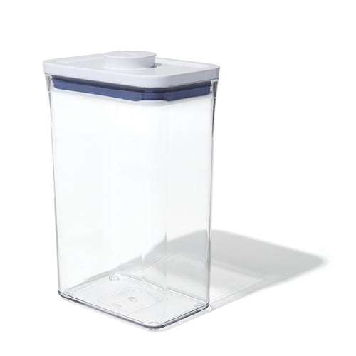 OXO Good Grips Pop Container - Rectangular Medium, 2.5Liters, empty.