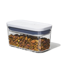 Load image into Gallery viewer, OXO Good Grips Pop Container - Slim Rectangular Mini, 380ml, filled.
