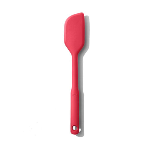 OXO Good Grips Silicone Everyday Spatula - Jam Red, front view.