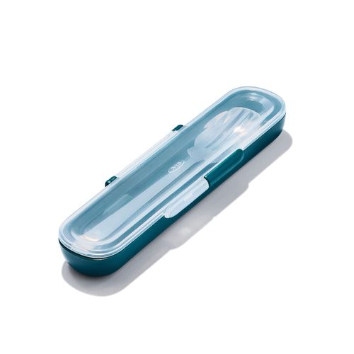 OXO Good Grips Prep & Go Utensils with Case Traypack - Pack of 4, angled view.